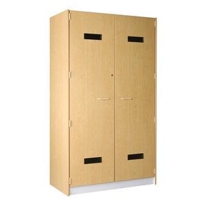 Coat & Hat Uniform Storage Cabinet w/ Doors